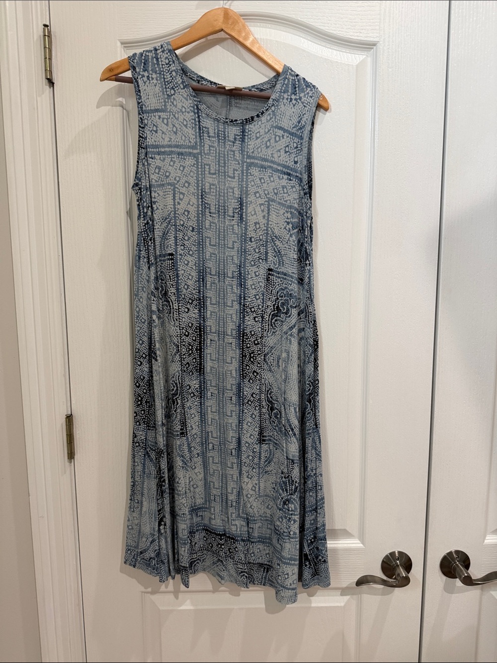 Style & co size S Sleeveless Blue Patterned Women's Swing Dress